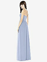 Rear View Thumbnail - Sky Blue Sweeheart Chiffon Natural Waist Dress