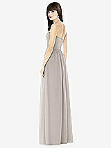 Rear View Thumbnail - Taupe Sweeheart Chiffon Natural Waist Dress