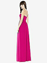 Rear View Thumbnail - Think Pink Sweeheart Chiffon Natural Waist Dress