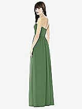 Rear View Thumbnail - Vineyard Green Sweeheart Chiffon Natural Waist Dress