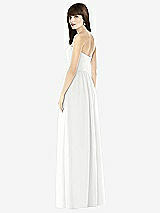Rear View Thumbnail - White Sweeheart Chiffon Natural Waist Dress