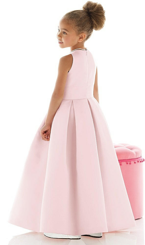 Back View - Ballet Pink Flower Girl Dress FL4059