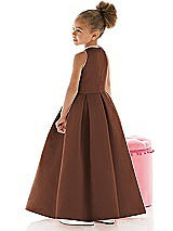 Rear View Thumbnail - Cognac Flower Girl Dress FL4059