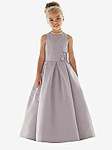 Front View Thumbnail - Cashmere Gray Flower Girl Dress FL4059