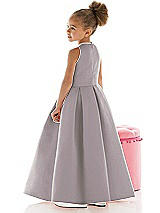 Rear View Thumbnail - Cashmere Gray Flower Girl Dress FL4059