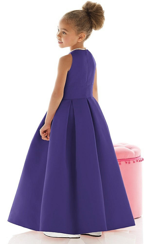 Back View - Grape Flower Girl Dress FL4059
