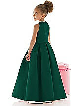 Rear View Thumbnail - Hunter Green Flower Girl Dress FL4059