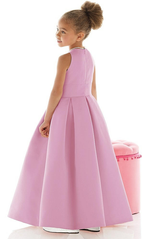 Back View - Powder Pink Flower Girl Dress FL4059