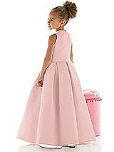 Rear View Thumbnail - Rose - PANTONE Rose Quartz Flower Girl Dress FL4059