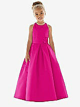 Front View Thumbnail - Think Pink Flower Girl Dress FL4059