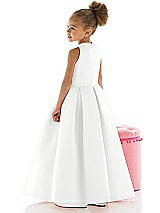 Rear View Thumbnail - White Flower Girl Dress FL4059
