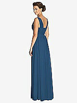Rear View Thumbnail - Dusk Blue Dessy Collection Bridesmaid Dress 3026