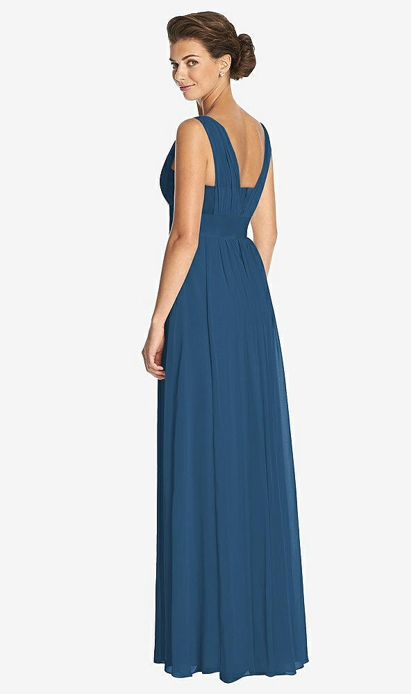 Back View - Dusk Blue Dessy Collection Bridesmaid Dress 3026