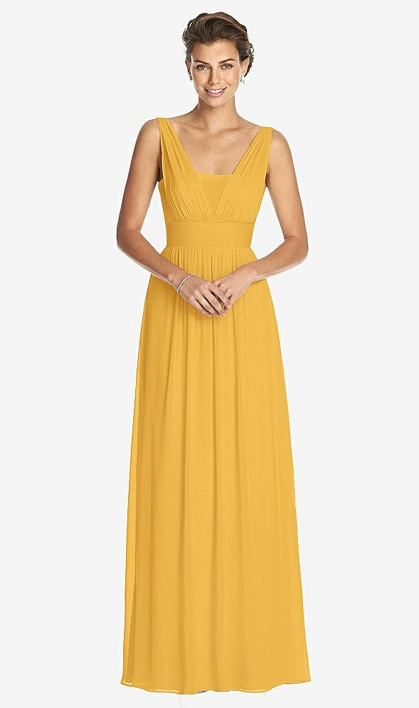 Front View - NYC Yellow Dessy Collection Bridesmaid Dress 3026
