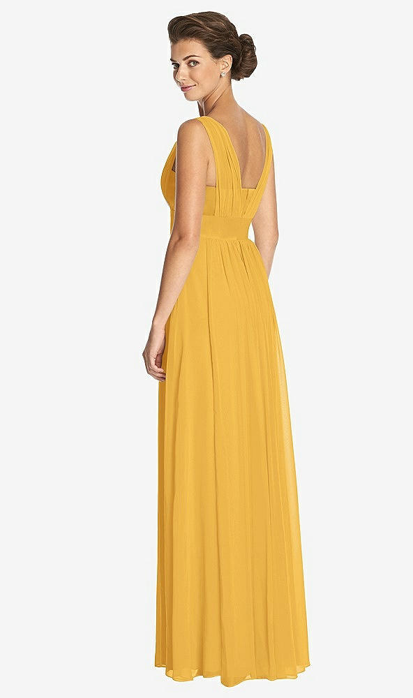 Back View - NYC Yellow Dessy Collection Bridesmaid Dress 3026