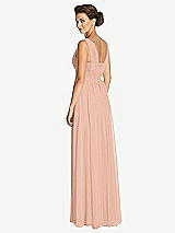 Rear View Thumbnail - Pale Peach Dessy Collection Bridesmaid Dress 3026