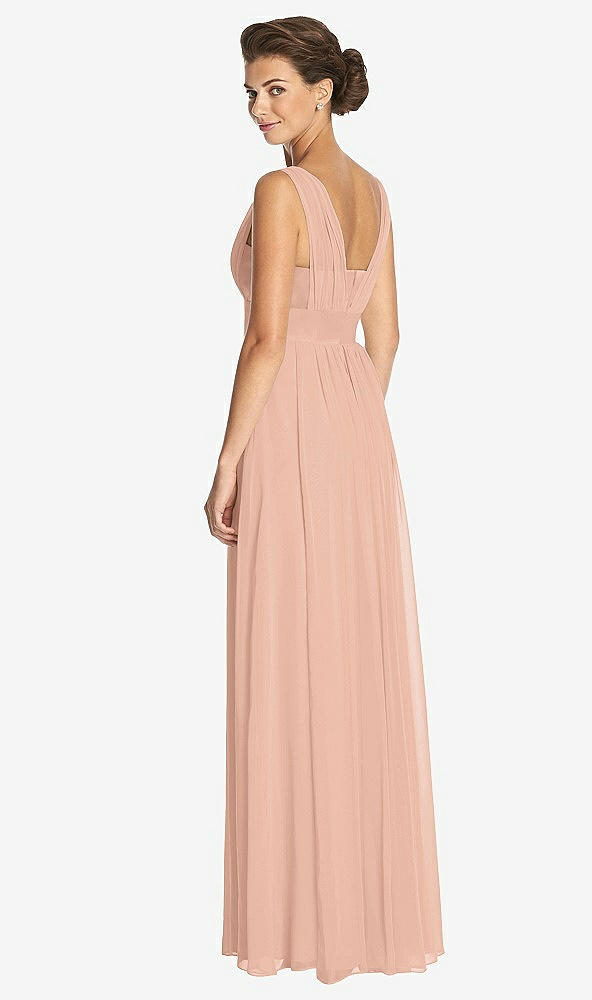 Back View - Pale Peach Dessy Collection Bridesmaid Dress 3026