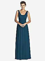 Front View Thumbnail - Atlantic Blue Dessy Collection Bridesmaid Dress 3026