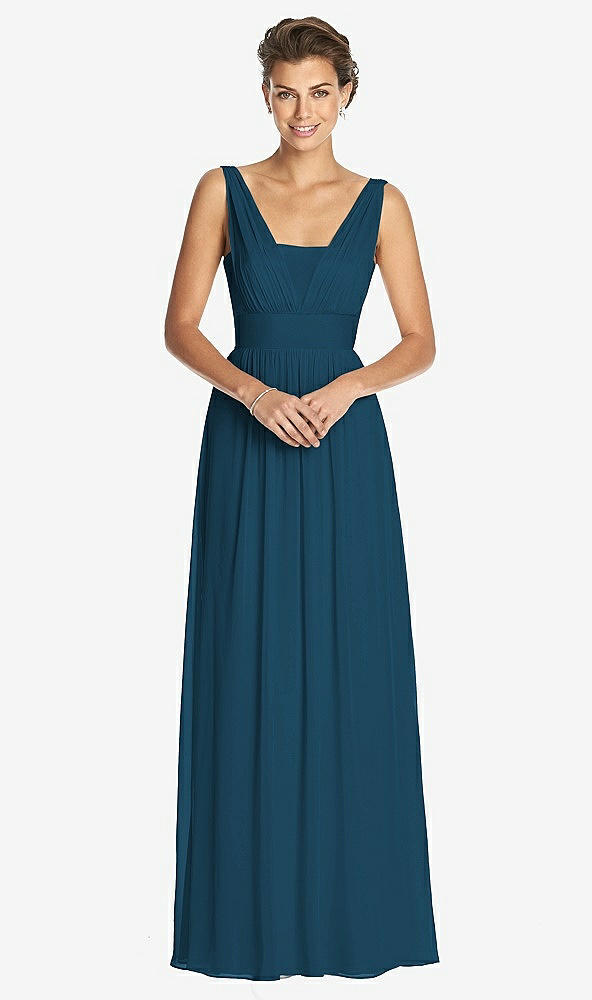 Front View - Atlantic Blue Dessy Collection Bridesmaid Dress 3026