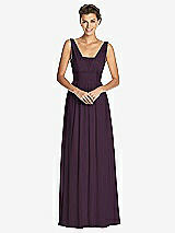 Front View Thumbnail - Aubergine Dessy Collection Bridesmaid Dress 3026