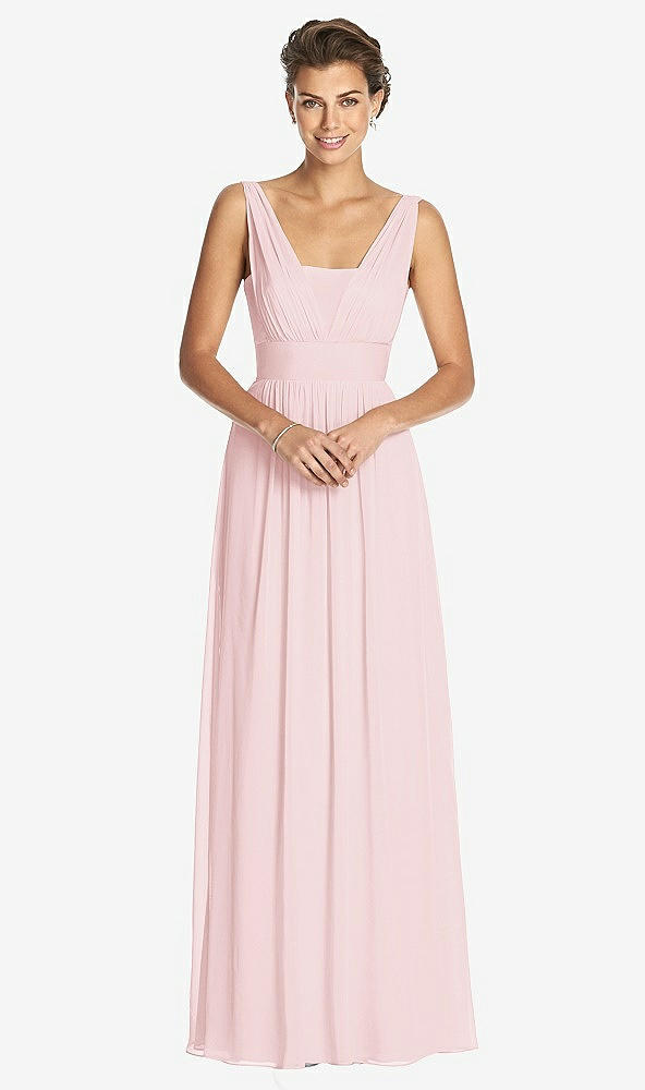 Front View - Ballet Pink Dessy Collection Bridesmaid Dress 3026