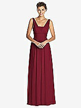 Front View Thumbnail - Burgundy Dessy Collection Bridesmaid Dress 3026