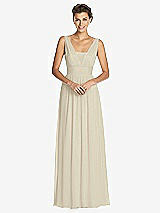 Front View Thumbnail - Champagne Dessy Collection Bridesmaid Dress 3026