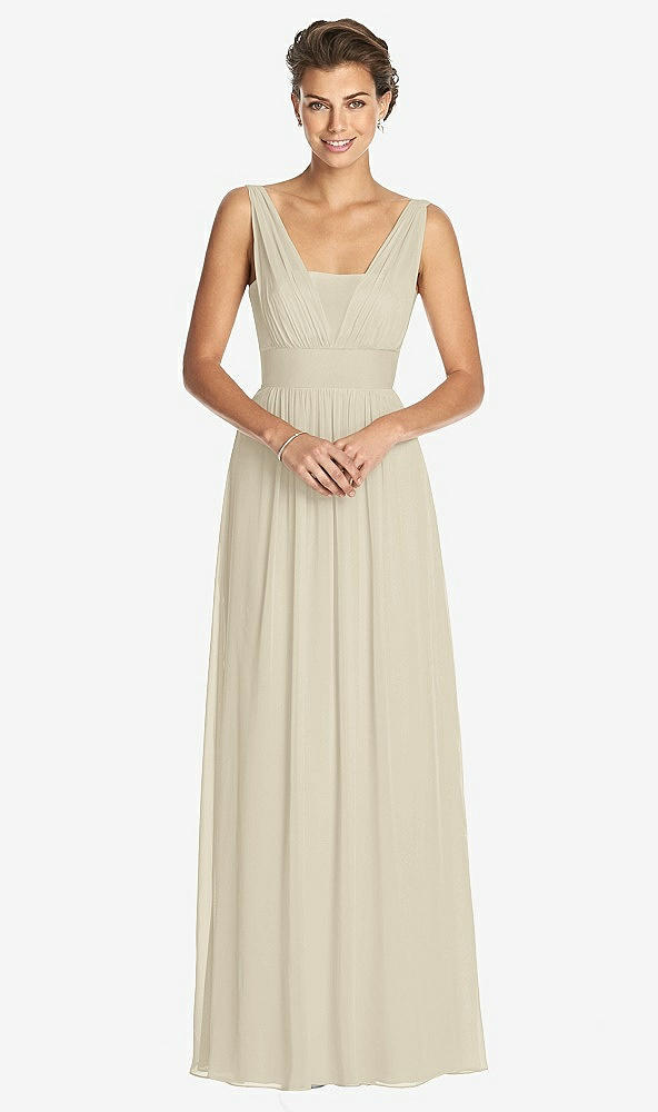 Front View - Champagne Dessy Collection Bridesmaid Dress 3026