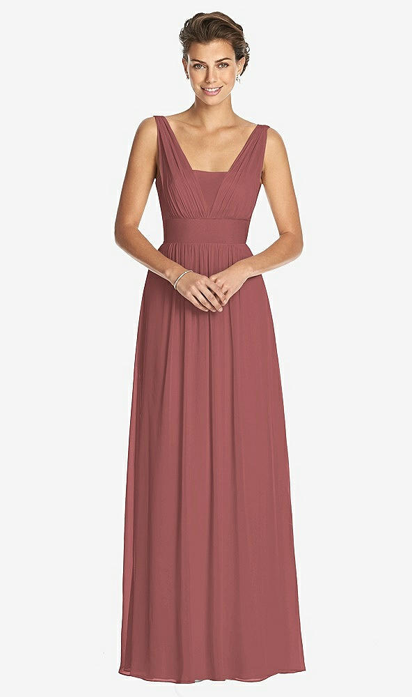 Front View - English Rose Dessy Collection Bridesmaid Dress 3026