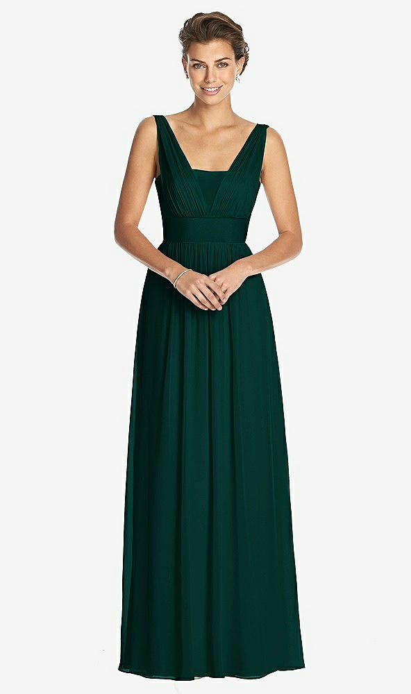 Front View - Evergreen Dessy Collection Bridesmaid Dress 3026