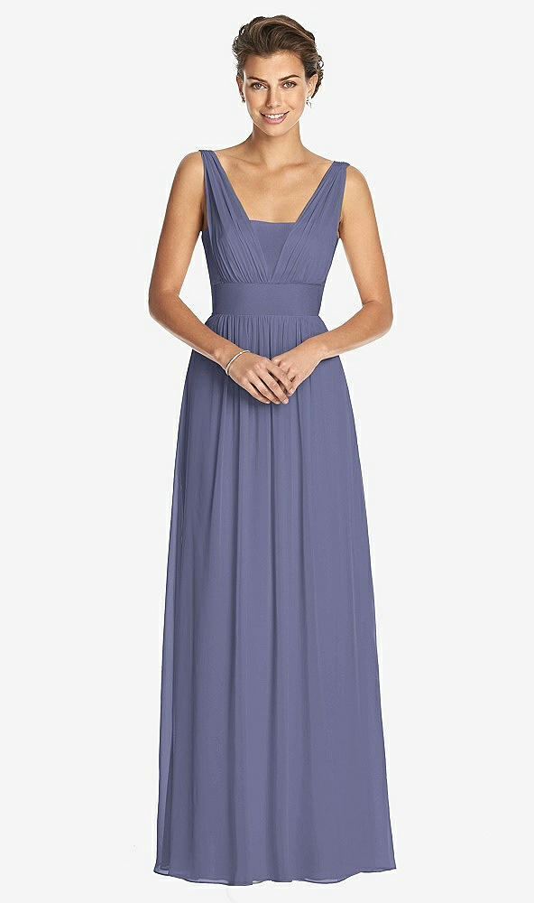 Front View - French Blue Dessy Collection Bridesmaid Dress 3026