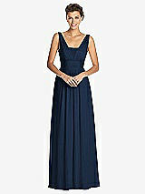 Front View Thumbnail - Midnight Navy Dessy Collection Bridesmaid Dress 3026