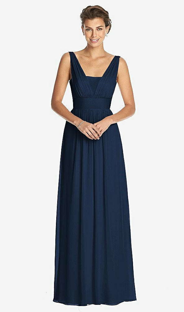 Front View - Midnight Navy Dessy Collection Bridesmaid Dress 3026