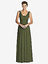 Front View Thumbnail - Olive Green Dessy Collection Bridesmaid Dress 3026