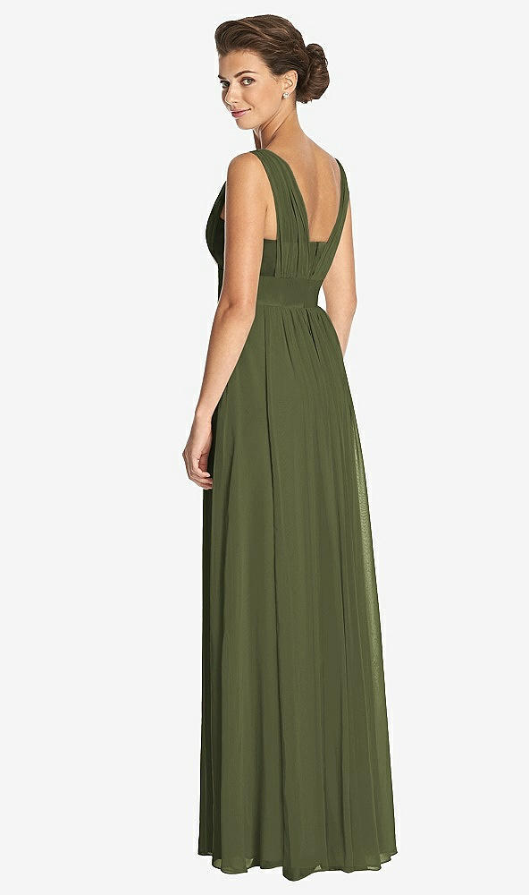 Back View - Olive Green Dessy Collection Bridesmaid Dress 3026