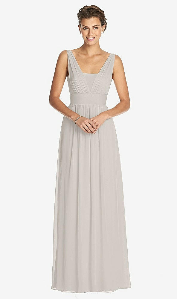Front View - Oyster Dessy Collection Bridesmaid Dress 3026