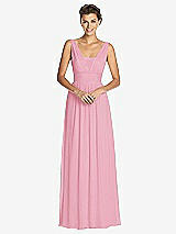 Front View Thumbnail - Peony Pink Dessy Collection Bridesmaid Dress 3026