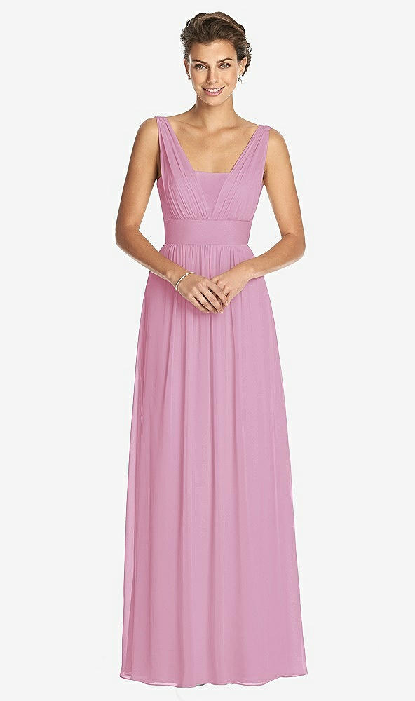 Front View - Powder Pink Dessy Collection Bridesmaid Dress 3026