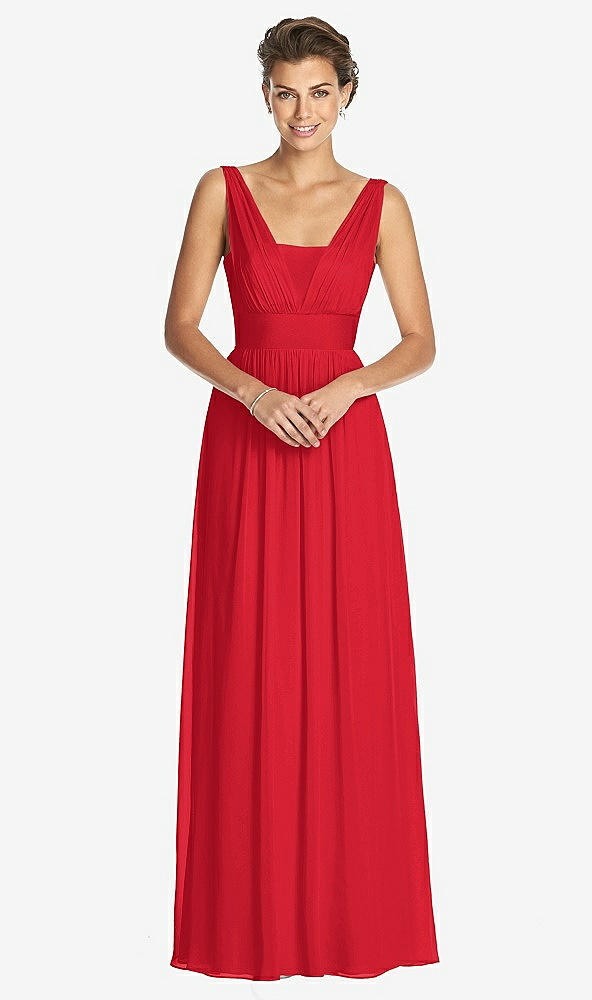 Front View - Parisian Red Dessy Collection Bridesmaid Dress 3026