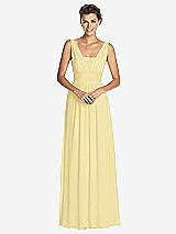 Front View Thumbnail - Pale Yellow Dessy Collection Bridesmaid Dress 3026