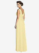Rear View Thumbnail - Pale Yellow Dessy Collection Bridesmaid Dress 3026