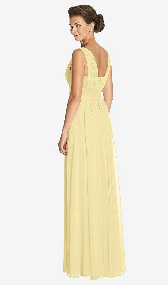 Back View - Pale Yellow Dessy Collection Bridesmaid Dress 3026
