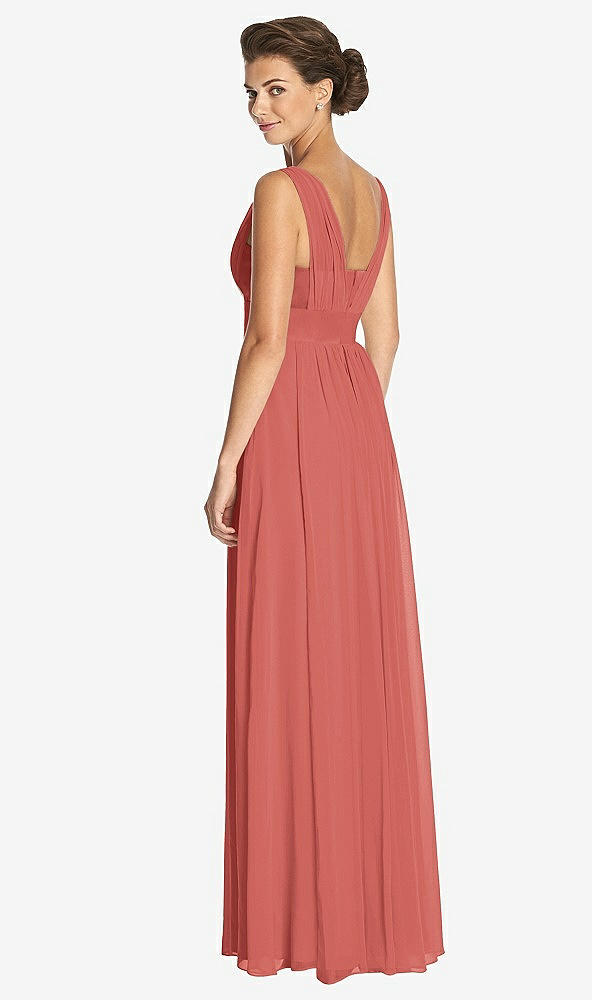 Back View - Coral Pink Dessy Collection Bridesmaid Dress 3026