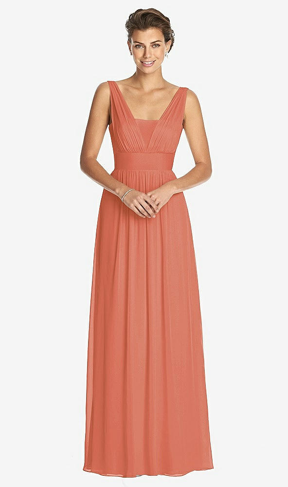 Front View - Terracotta Copper Dessy Collection Bridesmaid Dress 3026