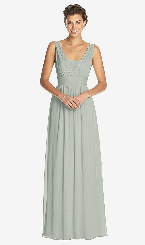 Front View - Willow Green Dessy Collection Bridesmaid Dress 3026