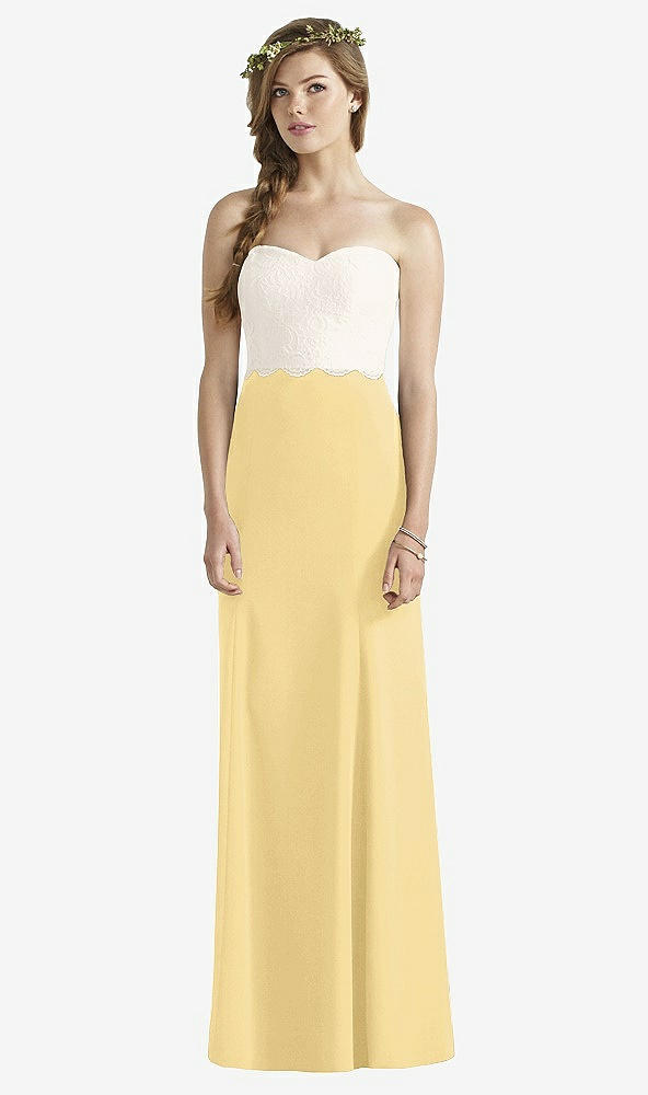 Front View - Buttercup & Ivory Social Bridesmaids Dress 8191