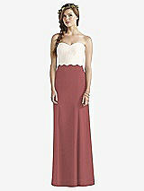 Front View Thumbnail - English Rose & Ivory Social Bridesmaids Dress 8191