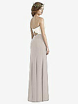Rear View Thumbnail - Taupe & Ivory Social Bridesmaids Dress 8191