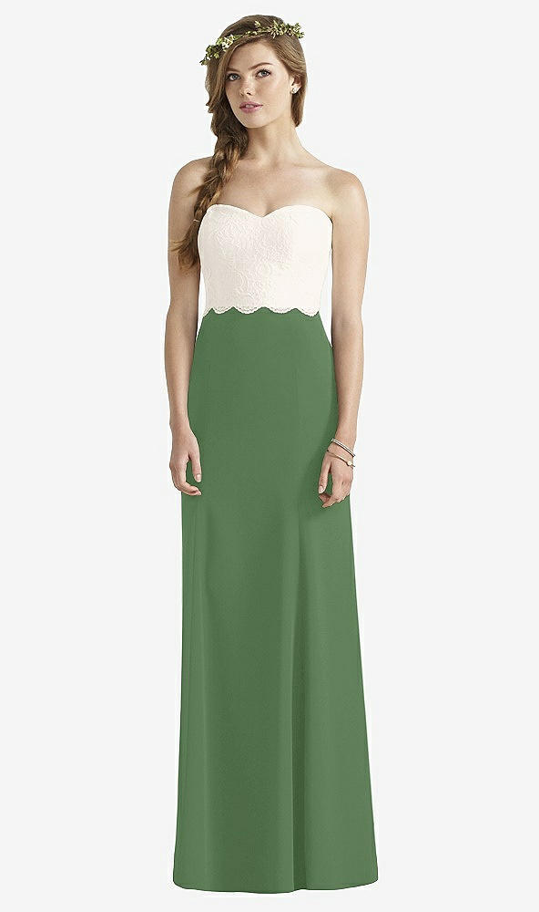Front View - Vineyard Green & Ivory Social Bridesmaids Dress 8191
