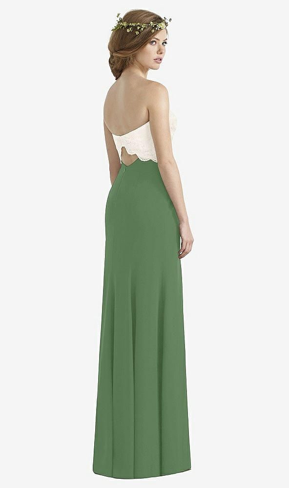 Back View - Vineyard Green & Ivory Social Bridesmaids Dress 8191